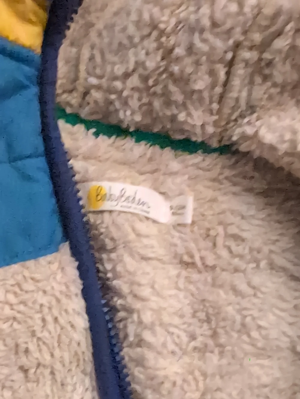 Baby Boden Bear Jacket, Mixed Borg